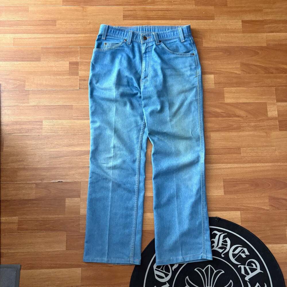 Vintage Levi's Action Slacks Bootcut Light Blue Pants Size 31x27.5
